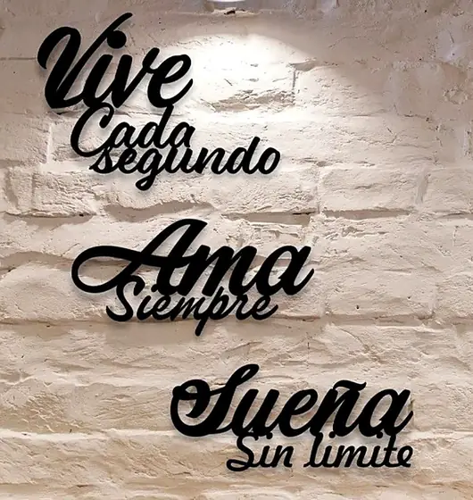 Cuadro con frase Vive cada segundo, Ama siempre, Sueña sin límite - Pixel Labs