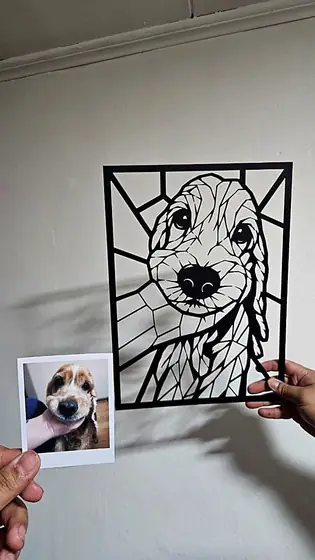 Retrato de mascota personalizado hecho a partir de una foto — Pixel Labs
